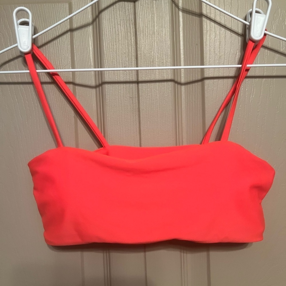 SHEIN Orange Camisole Bustier Bikini